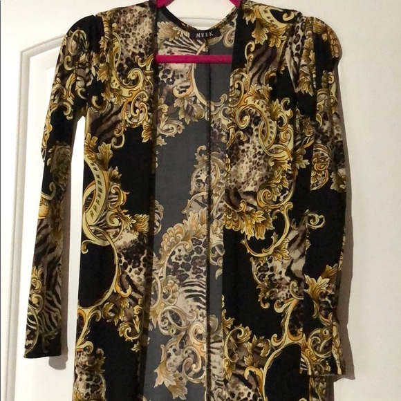 GOLD AND BLACK CARDIGAN - Picture 2 of 2